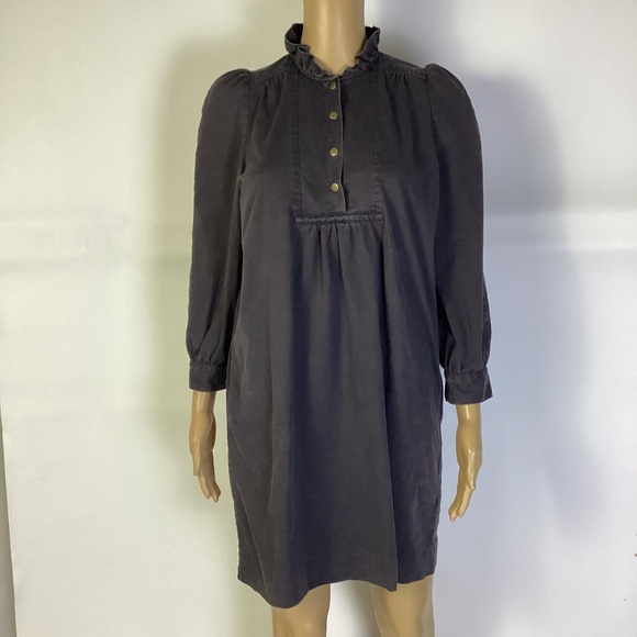 Claiborne Shirt Dress POMANDER PLACE Cocoa Brown XS